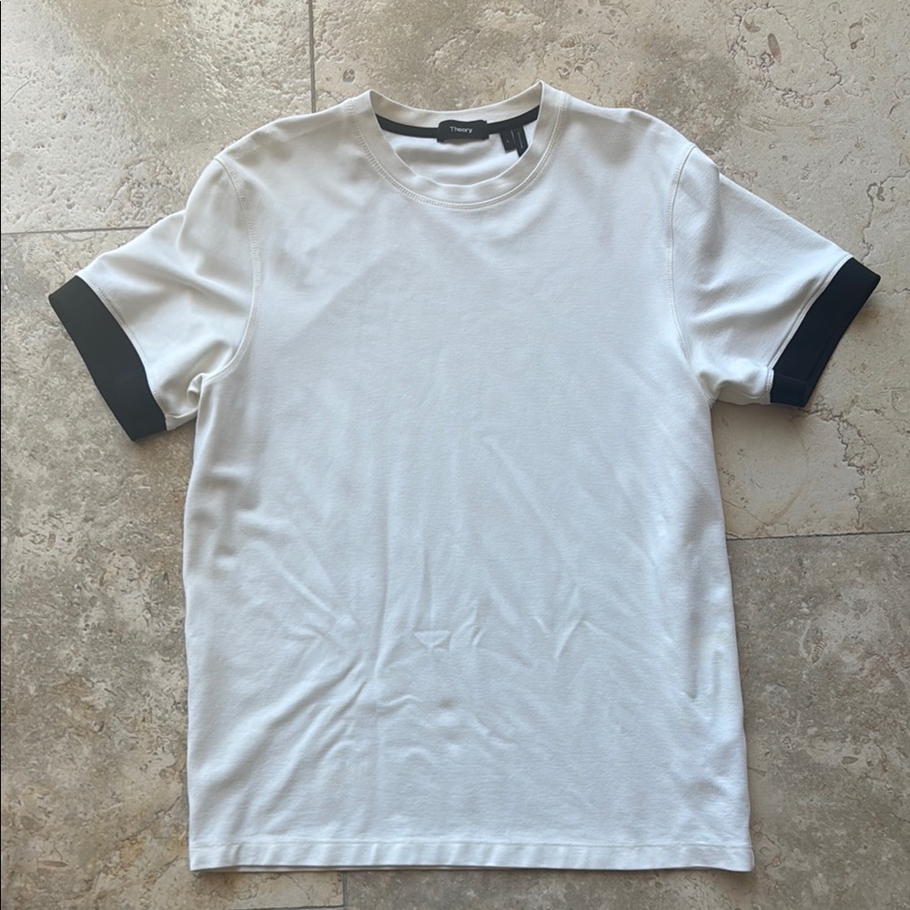 Theory White and Black Men's Shirt